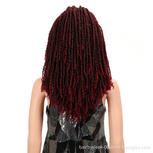MAGIC Hair 22"Inch Synthetic Wigs For Black Women Crochet Braids Twist Jumbo Dread Faux Locs Hairstyle Long Afro Brown Hair